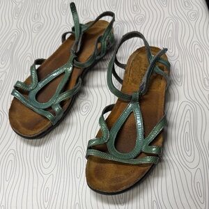 Naot Teal Strappy Sandals, sz 40 (9.5)